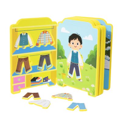 Girls Fashion Sticker Album Reusable Dress-Up Scenes, Skill-Building Play Pages, Colorful Outfit Matching Set | Early Learning Toy Car Travel Fun Classroom Home Playtime