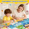 CREATIVETREES 3 Sets Reusable Sticker Book for Toddlers 3-6, Jelly Sticker Books for Toddler, Travel Sticker Activity Toys for Kids 3 4 5 6 Years Old Girls & BoysFarm + Vehicles + Animal view 2