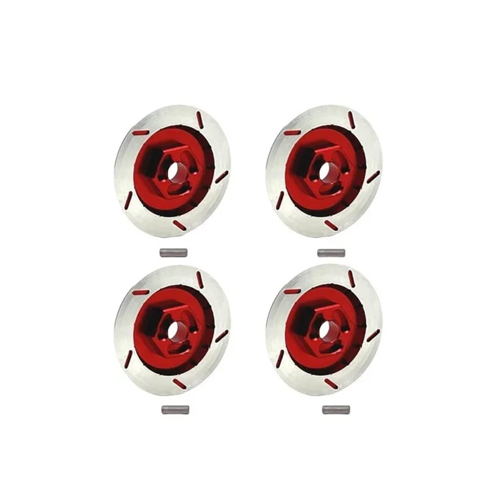 For MN For MN128 MN86 MN86S G500 1/12 Brake Disc Metal Decorative Part RC Car Upgrade OP Model Accessories Parts Rc Models Accessories(Red)