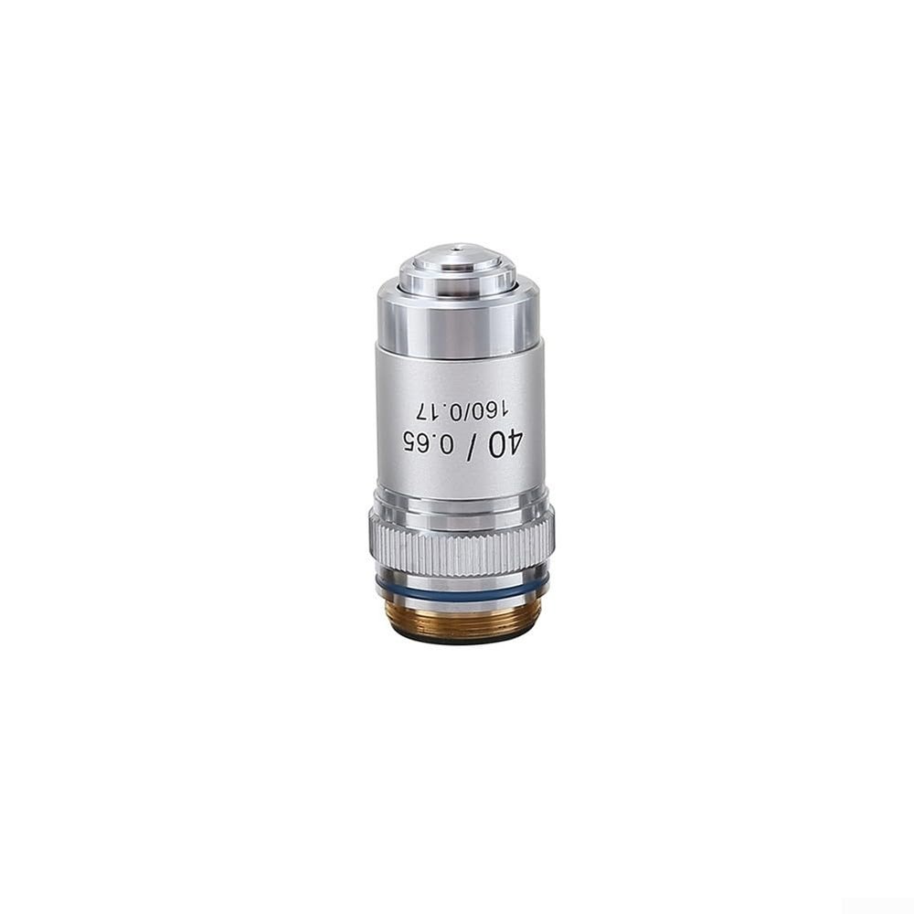 Achromatic Objective Lens For Biological Microscopes Featuring Magnifications From 4X To 100X And Standard RMS Thread(40X)