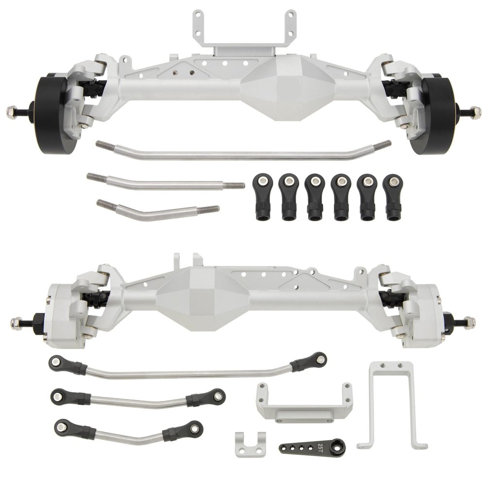 1.9 Portal Axles Kit with Isokinetic 3-Section CVDs Steering Structure for Axial for Capra 4X4 confident(WHITE)