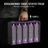 3900+ Trading Card Storage Box with Commander Display Window 5-Row MTG Card Case, Secure Mechanical Lock & Portable Handle for Easy Transport Perfect for TCG Sports Collectors (Black Purple) view 2