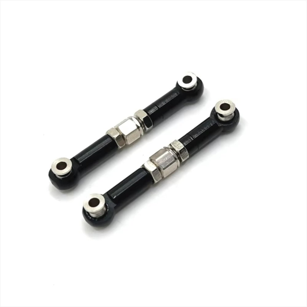 RC Cars Parts For MJX H6 16207 16208 16209 16210 Metal Modification Steering Rod RC Car Upgrading Parts(Black)