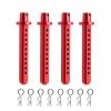 RC Cars Parts For Axial For SCX10 1/10 4 Pcs Aluminum Body Post Mounting Shell With R Clamp Fixing RC Crawler Car Parts Accessories(Red) view 1
