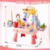 TUVBPK 2027 Upgraded Toddler Sand Water Table Toy with Electric Water Pump, Kids Sand Water with Faucet/Play Food Accessories/Fishing Toy, Kitchen Play Sink Toys for Girl Boy Age 3+ (Pink) view 2