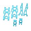 RC Swing Arm Kit Aluminum Alloy Rear Lower and Upper Suspension Arm with Rear Axle Cup for SCY 16101PRO 16102 1/16 RC Car Upgrade Parts (Blue) view 2