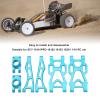 RC Swing Arm Kit Aluminum Alloy Rear Lower and Upper Suspension Arm with Rear Axle Cup for SCY 16101PRO 16102 1/16 RC Car Upgrade Parts (Blue) view 3