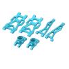 RC Swing Arm Kit Aluminum Alloy Rear Lower and Upper Suspension Arm with Rear Axle Cup for SCY 16101PRO 16102 1/16 RC Car Upgrade Parts (Blue) view 4