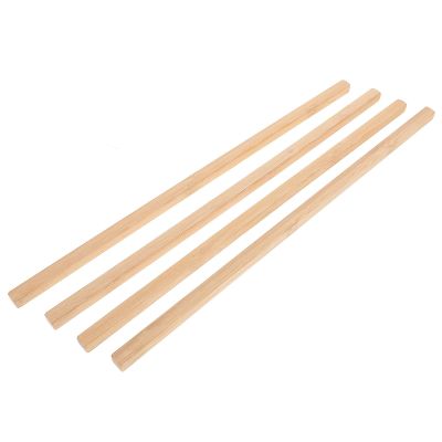 Gogogmee 4pcs Mahjong Tile Pushers and Racks Set 38cm Wooden Mahjong Accessories for Home and Travel for American and Taiwanese Players