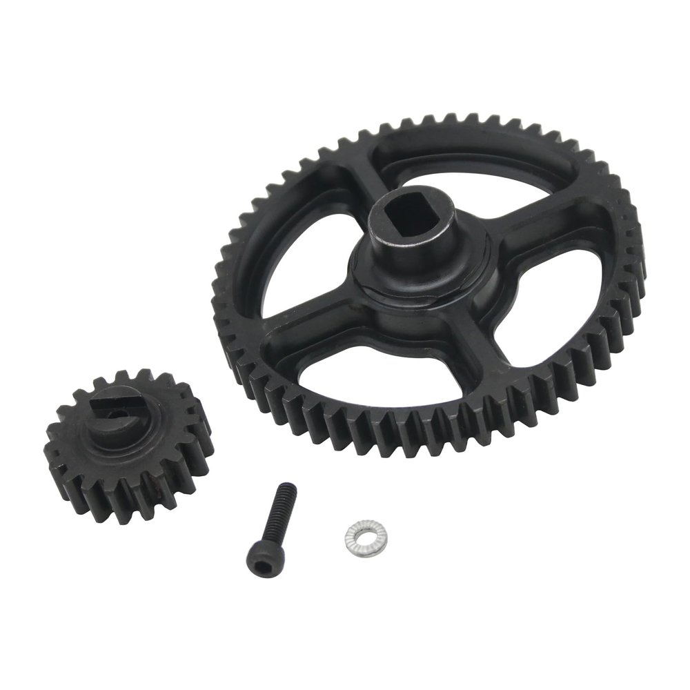 FLMLF Metal Lightweight Gear 55T 19T Set for 1/5 HPI ROFUN BAHA KM ROVAN Baja 5B 5T 5SC SS Rc Car Parts
