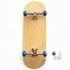 Professional 6-Layer Bamboo Fingerboard Mini Skateboard Complete100x33mm Deck +Axle Washers 34mm Silvery Trucks | Old School 20th Anniversary Edition Blue Ball Wheels view 1