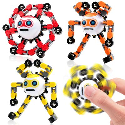 ASIOWELY 3 PCS Travel Toys Transformable Fidget Spinners Toys for Kids and Adults Sensory Toy for Boys Teens Stress Relief Autism ADHD Cool Road Trip Travel Essential Birthdays Gifts for Party Favors