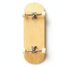 Professional Handmade Bamboo Fingerboard - 33mm 6-Ply Wooden Deck, 20th Anniversary Edition Vintage Mini Skateboard, Pro 34mm Silver Trucks & Beige II Bearing Wheels view 1