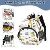 Cartoon Dinosaur Excavator White Print Toddler Harness Backpack for Boys Girls 3-6 Years Kids Backpack with Anti Lost Safety Leash Child Leash Backpack for Travel Preschool Walking view 4