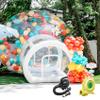 10FT Inflatable Bubble House Dome for Adults,TPU Clear Commercial Inflatable Bubble House Tent with Tunnel, Bubble Balloon House with 680W Air Blower, 600W Air Pump Inflatable Dome for Party view 1