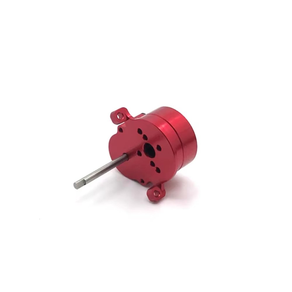 RC Cars Parts For WPL D12 1/10 Metal Steel Mid Gearbox Upgrade Or Repair Replacement Parts(Red)