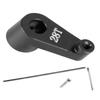 ARRCat Aluminum 28T Steering Horn Servo Upgrades Part for 1/30 SCX30 RC Crawler Car,28T Servo Horn Steering Arm for 1/30 SCX30,Steering Servo Arm Rocker,Black view 1