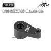 ARRCat Aluminum 28T Steering Horn Servo Upgrades Part for 1/30 SCX30 RC Crawler Car,28T Servo Horn Steering Arm for 1/30 SCX30,Steering Servo Arm Rocker,Black view 2