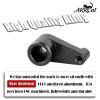 ARRCat Aluminum 28T Steering Horn Servo Upgrades Part for 1/30 SCX30 RC Crawler Car,28T Servo Horn Steering Arm for 1/30 SCX30,Steering Servo Arm Rocker,Black view 3