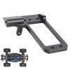 1/10 RC Servo Mount 4 Link Adapter Low Center for Phoenix F10 VP, Aluminum Alloy Steering Upgrade Bracket with Enhanced Stability and Precision Control (Black) view 2