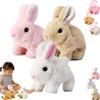 Lkdgii Rabbits Toy Moves Ears and Mouth My Realistic Bunny Toy with Sounds and Movements for Birthday Easter Gifts (3PCS A) view 1