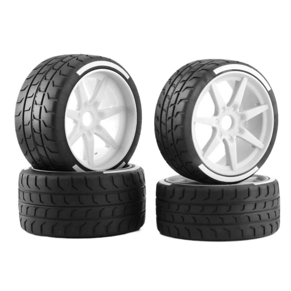 4Pcs 17mm Wheel Hex Adapters for 1/7 Scale RC Vehicles Compatible with Firebird, Felony, FSR, Mustang GT, and Similar Models(4PCS)