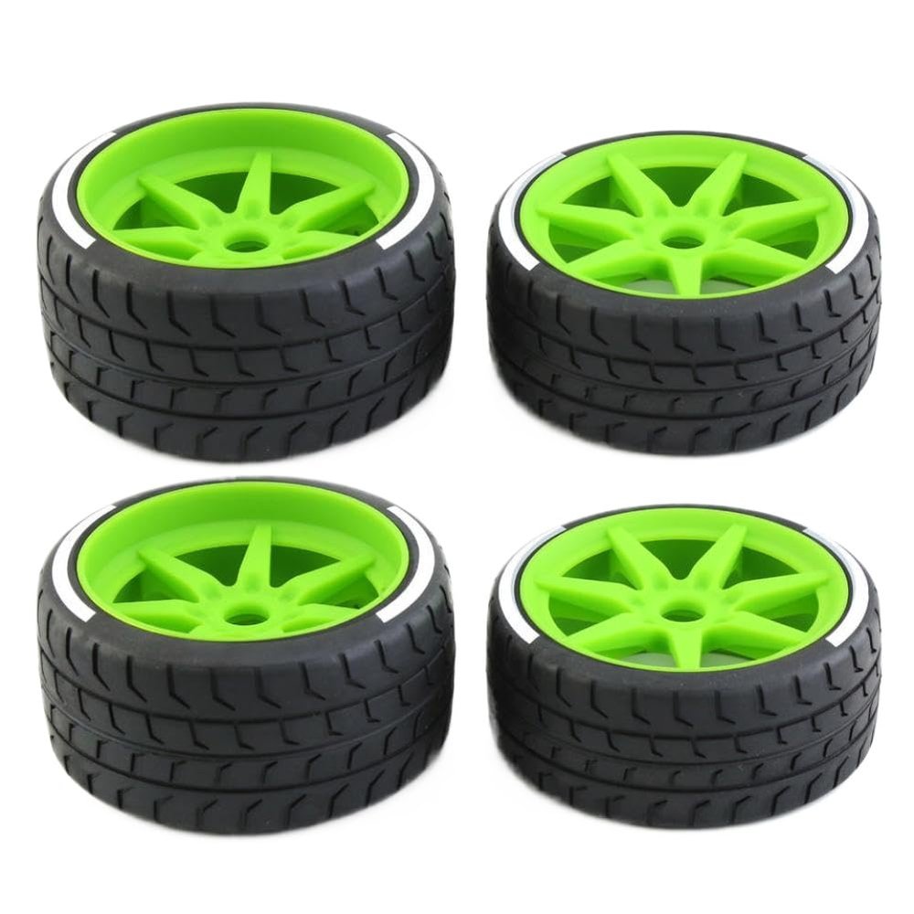 4Pcs 17mm Wheel Hex Adapters for 1/7 Scale RC Vehicles Compatible with Firebird, Felony, FSR, Mustang GT, and Similar Models(4PCS)