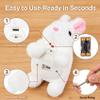 Lkdgii Rabbits Toy Moves Ears and Mouth My Realistic Bunny Toy with Sounds and Movements for Birthday Easter Gifts (2PCS D) view 4