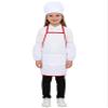 Moily Toddler Kids Chef Apron And Hat with Overseeleves 3 Pcs Children Cooking Baking Set White 7-8 Years view 1