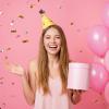 Aeaocvo 12 PCS Birthday Party Hats, Cone Hat with Glitter Pompoms, Cone Paper Hat Adults, Paper Party Headwear for Celebration(A) view 2
