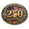 1776-2026 America 250th Anniversary Commemorative Challenge Coin, Patriotic Semiquincentennial Souvenir Medallion, Gold Plated Religious Collectible Gift for Veterans (1PCS) view 1