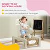 Sturdy Rocking Horse Toy for Indoor Play with Smooth HDPE Construction and Rounded Safety Edges view 4