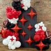 12PCS Red Star Balloons, 26/18/10 Inch Star Foil Balloons, Metallic Red Four Pointed Stars Balloon for Graduation Birthday Baby Shower Halloween Wedding Anniversary New Year Party Decorations view 4