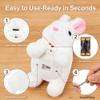 Lkdgii Rabbits Toy Moves Ears and Mouth My Realistic Bunny Toy with Sounds and Movements for Birthday Easter Gifts (2PCS C) view 4