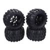 4PCS 125MM 1/10 Tire Rubber Rocks Tyres 12mm Wheel Hex view 3