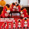 2026 Chinese New Year of The Horse Plush,16CM Chinese New Year Plush Horse Mascot Doll Toys,Chines-e Newyear Mascot Figurine Stuffed Animal for Spring Festival Home Decor Lunar Newyear Gift view 2