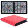 Trading Card Binder, 12 Pockets Trading Card Binder Ringless Side Loading Trading Card Album Folder for TCG,MTG,Sports Cards(Red) view 1