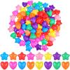 Ciieeo 100pcs Creative Ocean Balls Star-Shaped and Heart-Shaped Pool Balls for Kids Colorful Playrooms Parties view 1