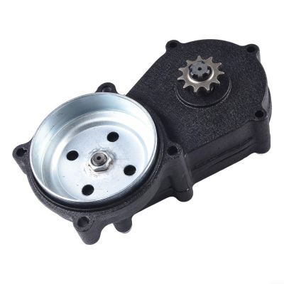 49cc 4- Double Chain Clutch Gearbox for ATV and Mini Off-Road Motor for Bike Aluminum Alloy & Steel Transmission Drive Gear Box Compatible with Engine Motor Bikes
