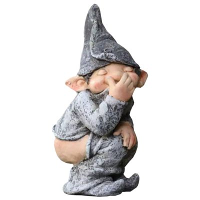 AYKHDS Funny Garden Gnome Statue, Resin Outdoor Dwarf Sculpture Decoration for Yard and Lawn, Colorful Ornament for Patio Garden and Home Decor
