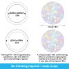 200 Pcs Badge Protective Film 70mm (2.76 in), 8 Styles Holographic Glitter Badge Film for 2.25 Inch 58mm Button Maker Machine, Premium Pre-Cut No-Adhesive Button Making Supplies for DIY Crafts view 2