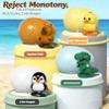 Qudgl Wind-Up Animal Hatching Surprise Egg, 2026 New Boom Eggs, Easters Latest Gift, Reusable Clockwork Walking Animal, Funny Novelty Gag Gift (Capybara+Dinosaur) view 2