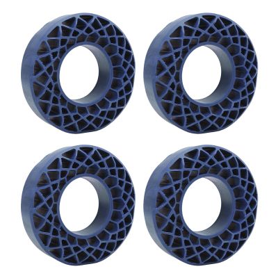TengXiCLP 4Pcs 1.9in RC Car Tire Silicone Insert, Enhanced Grip Elastic Wheel Tire Insert for 1/10 RC Crawler Car, Rhombus Design Inner Filler for Off Road Stability (Blue)