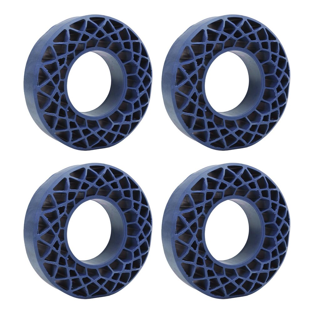 TengXiCLP 4Pcs 1.9in RC Car Tire Silicone Insert, Enhanced Grip Elastic Wheel Tire Insert for 1/10 RC Crawler Car, Rhombus Design Inner Filler for Off Road Stability (Blue)