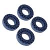 TengXiCLP 4Pcs 1.9in RC Car Tire Silicone Insert, Enhanced Grip Elastic Wheel Tire Insert for 1/10 RC Crawler Car, Rhombus Design Inner Filler for Off Road Stability (Blue) view 2