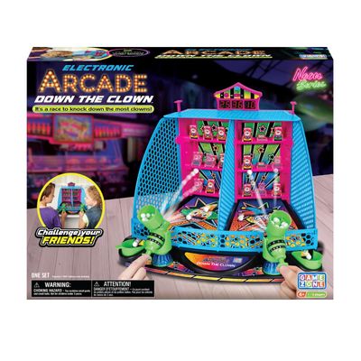Kidoozie - Electronic Arcade Down The Clown Electronic Tabletop Arcade Game for Kids, Lights and Sounds Family Skill Toy, Ages 4+