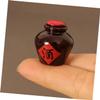 3Pcs Miniature Wine Jars for Dollhouse, Realistic Resin Decor Props view 4