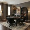 Sunny Designs Black Square Reno Poker Dining Table view 2