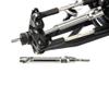 4Pcs Stainless Steel Front Rear Drive Shaft Universal Joint Driveshaft Compatible with 1/10 RC Stampede Hoss HQ727 Upgrade view 1