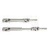 4Pcs Stainless Steel Front Rear Drive Shaft Universal Joint Driveshaft Compatible with 1/10 RC Stampede Hoss HQ727 Upgrade view 3